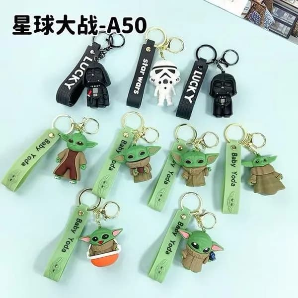 Brelok do Kluczy Star Wars Baby Yoda Darth Vader 3D - 50 szt.
