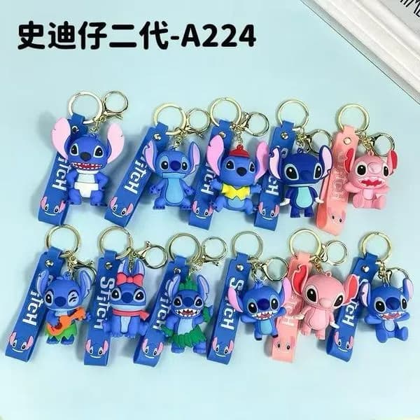 Brelok do Kluczy Stitch Figurka z Paskiem Mix Wzorów