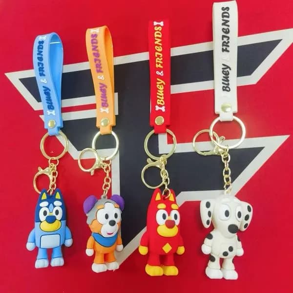 Brelok do Kluczy Bluey & Friends Silikonowy Mix Wzorów