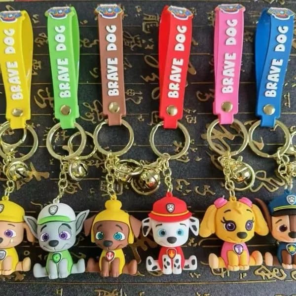 Brelok do Kluczy Figurka Piesek Brave Dog 50 szt.