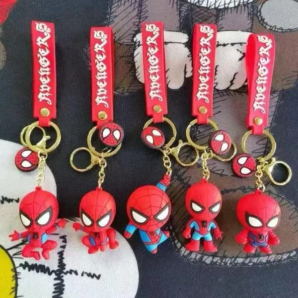 Brelok do Kluczy Spider-Man Avengers z Paskiem Silikonowym