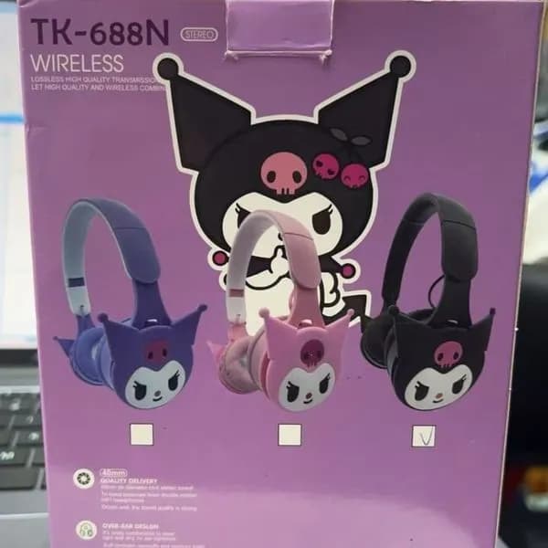 Słuchawki bezprzewodowe Kuromi TK-688N Stereo, nauszne