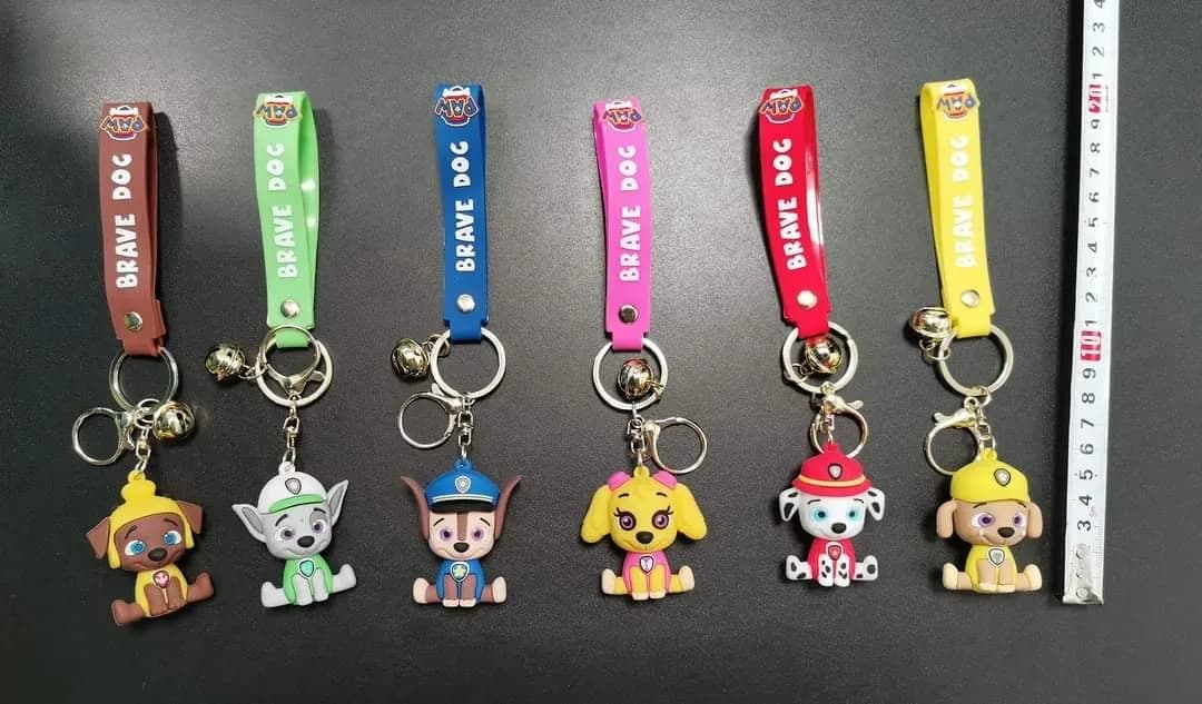 Brelok do Kluczy Brave Dog Figurka 3D Psi Patrol 24szt