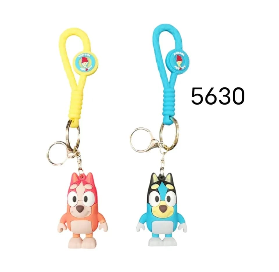 Brelok do Kluczy Figurka Piesek Silikonowy - 24 szt.