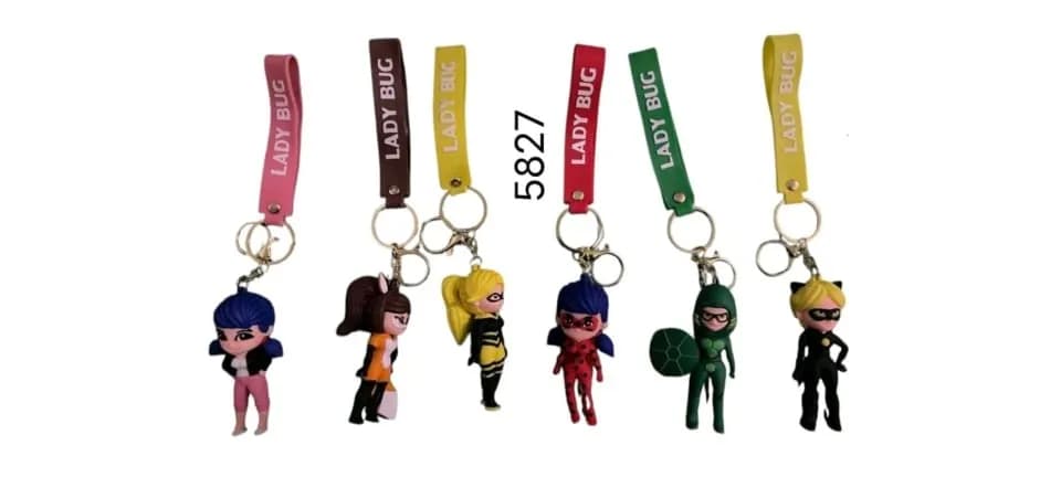 Brelok do Kluczy Figurka Lady Bug Miraculum Mix Wzorów