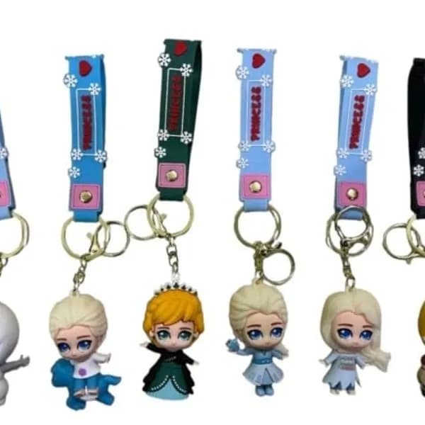 Brelok do Kluczy Figurki Postacie z Bajek z Paskiem 24 szt.