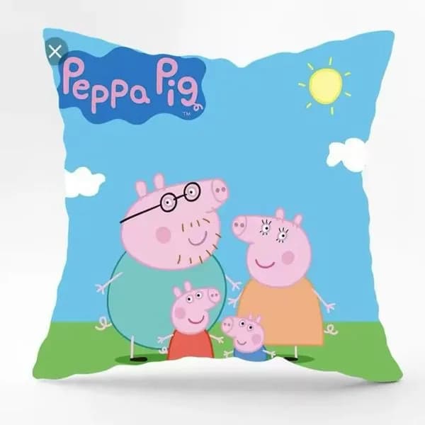 Poduszka dekoracyjna Świnka Peppa 45x45cm Rodzina Peppy