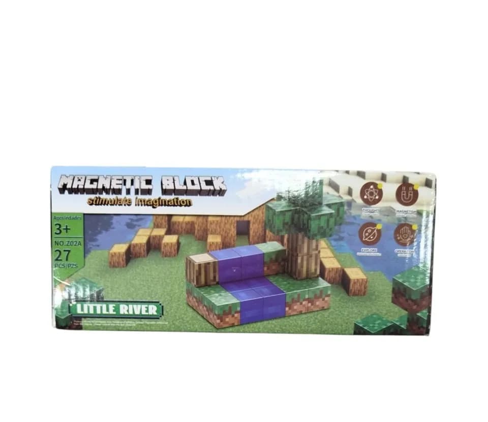 Klocki Magnetyczne Magnetic Block 27PCS Little River Pixel