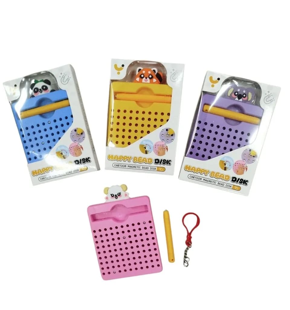 Zabawka Magnet Happy Bead Disk - Magnetyczna Tablica Zwierzątka Mix