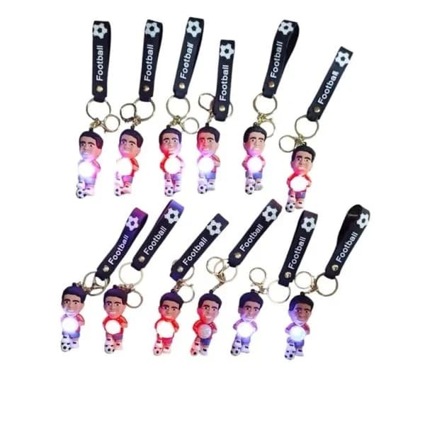 Brelok do Kluczy Świecące Piłkarz Football 12 szt. PK16650