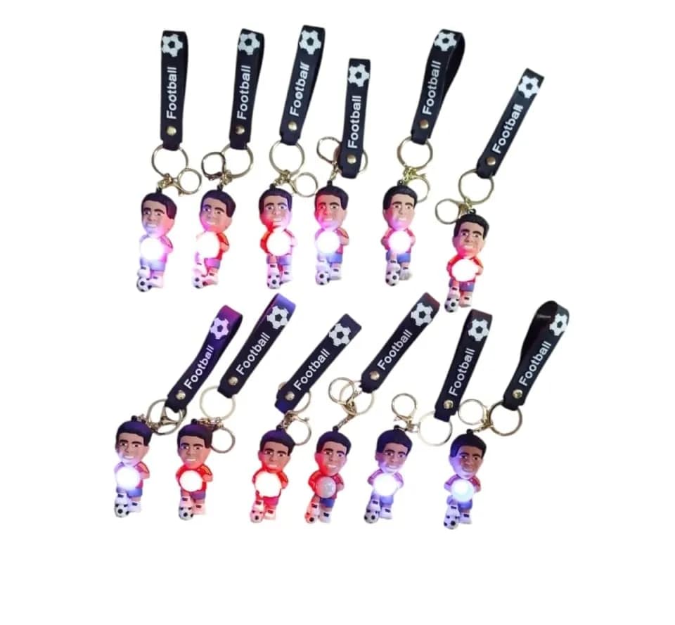 Brelok do Kluczy Świecące Piłkarz Football 12 szt. PK16650