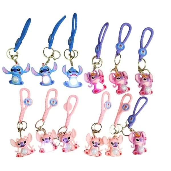 Brelok do Kluczy Stitch Świecące - Figurka z Paskiem, 12 szt.