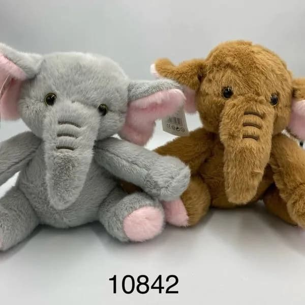 Maskotka Pluszowa Słoń Mix Kolorów, Opak. 12 szt