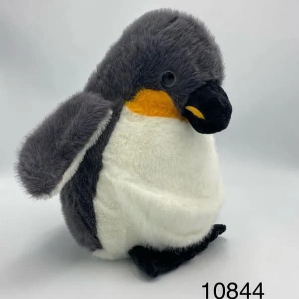 Maskotka Pluszowa Pingwin Szaro-Biały Miękki Plusz