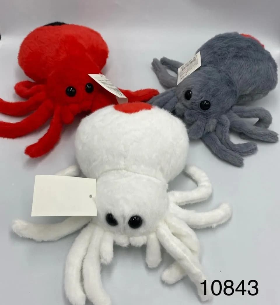 Maskotka Pluszowa Pająk Mix Kolorów 12 szt.