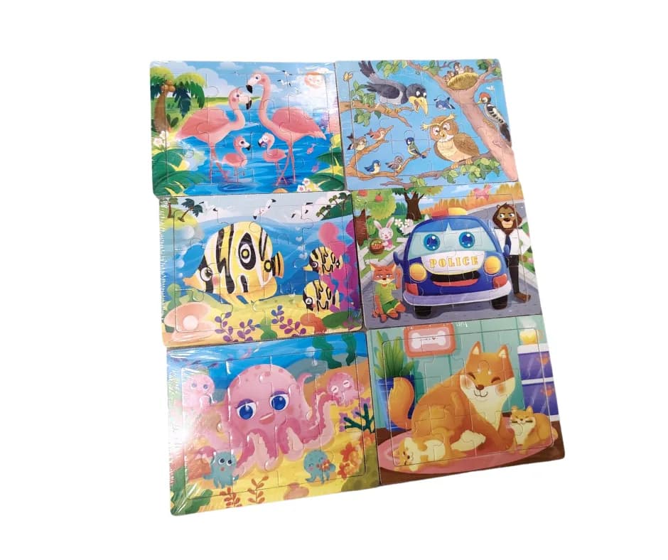 Zabawka Logiczna Puzzle Układanka Mix Wzorów 24 szt.