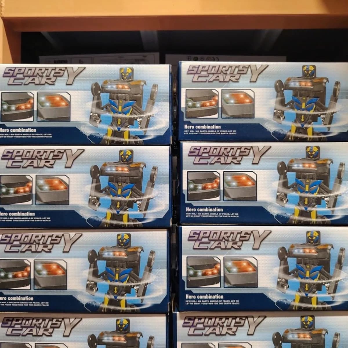 Samochód Robot Sportsy Car 2in1 Transformujący ze Światłem