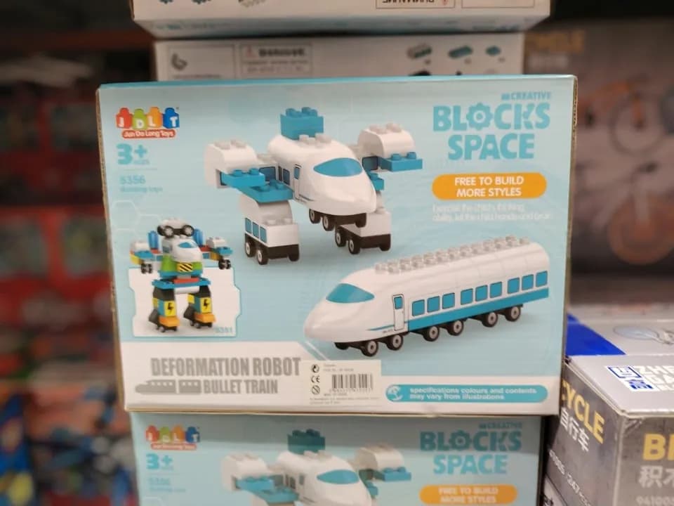 Klocki Blocks Space Bullet Train JDLT 5356 Robot 2w1