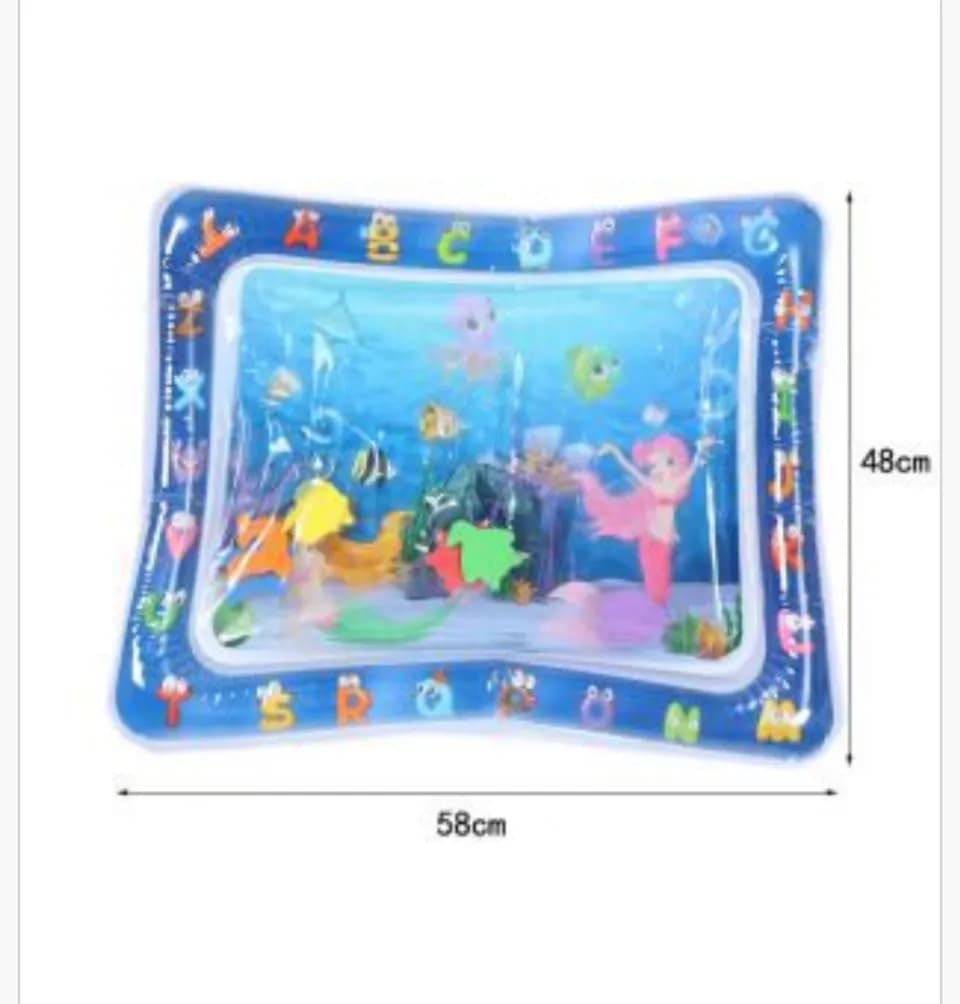 Mata Wodna Dmuchana 58x48cm z Alfabetem i Syrenką