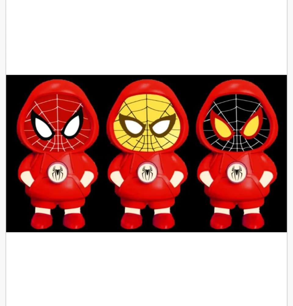 Brelok do Kluczy Superbohater w Bluzie Figurka, 12 szt.