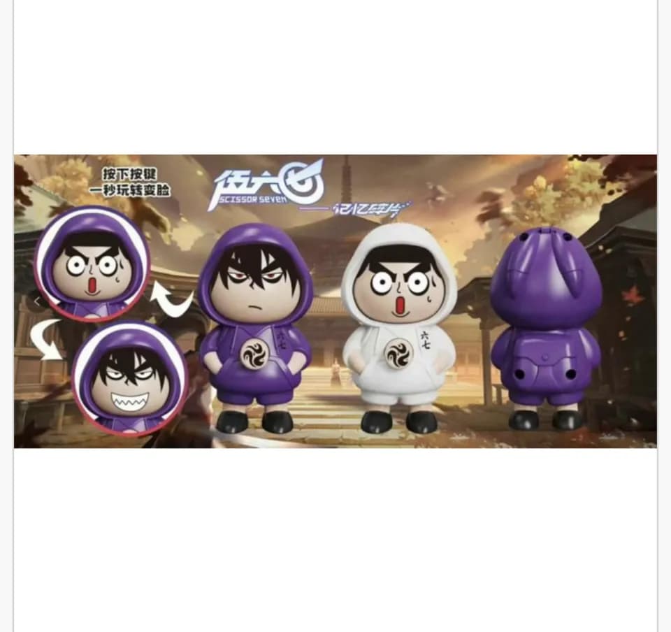 Brelok do Kluczy Scissor Seven - Zmienna Twarz, 12 szt.