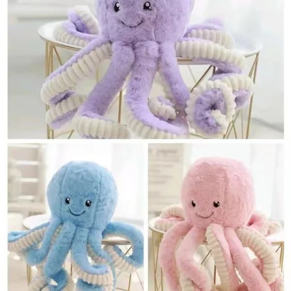 Maskotka Pluszowa Ośmiornica 80cm Miękki Plusz Mix Kolorów