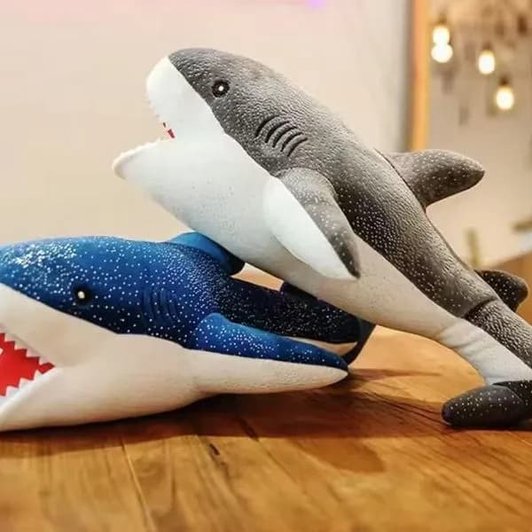 Maskotka Pluszowa Rekin 40cm - Mix Kolorów, Nakrapiany Wzór