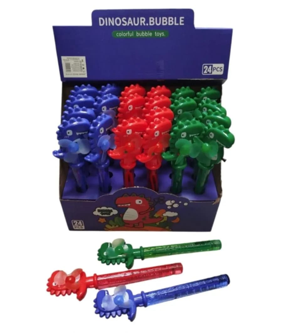 Bańki Mydlane Dinosaur Bubble z Wiatraczkiem 24 szt.