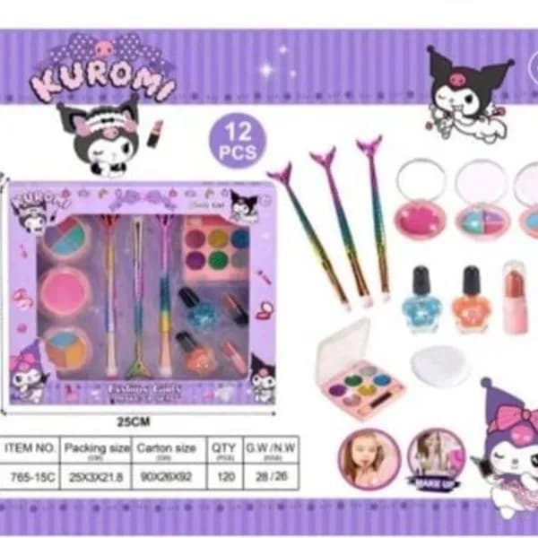 Zestaw Kosmetyczny dla Dzieci Kuromi 12PCS