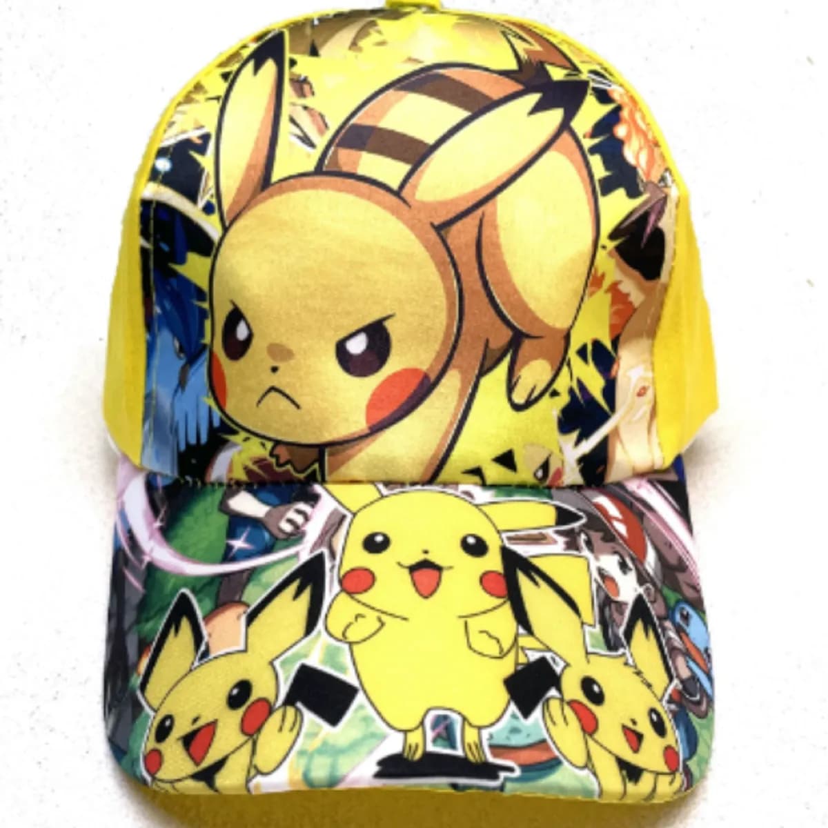 Czapka z daszkiem Kapelusz Pikachu dla dzieci, żółta
