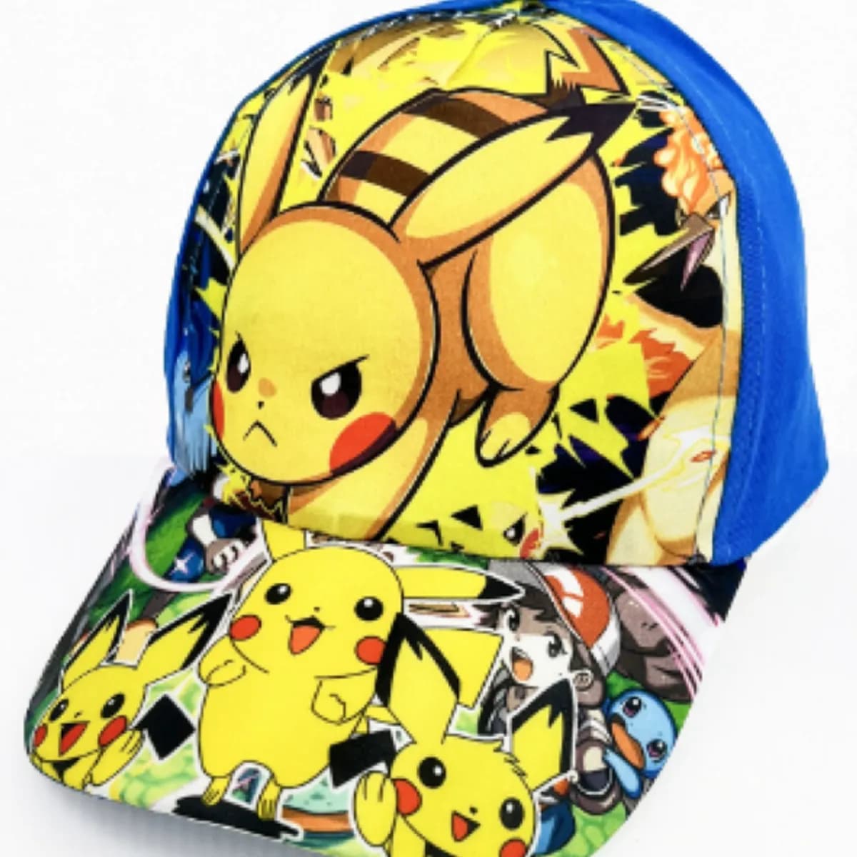 Czapka z daszkiem dziecięca Kapelusz Pikachu, niebieska, 12 szt.