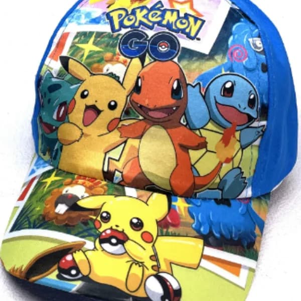 Czapka z daszkiem Kapelusz Pokemon GO, niebieska, dziecięca