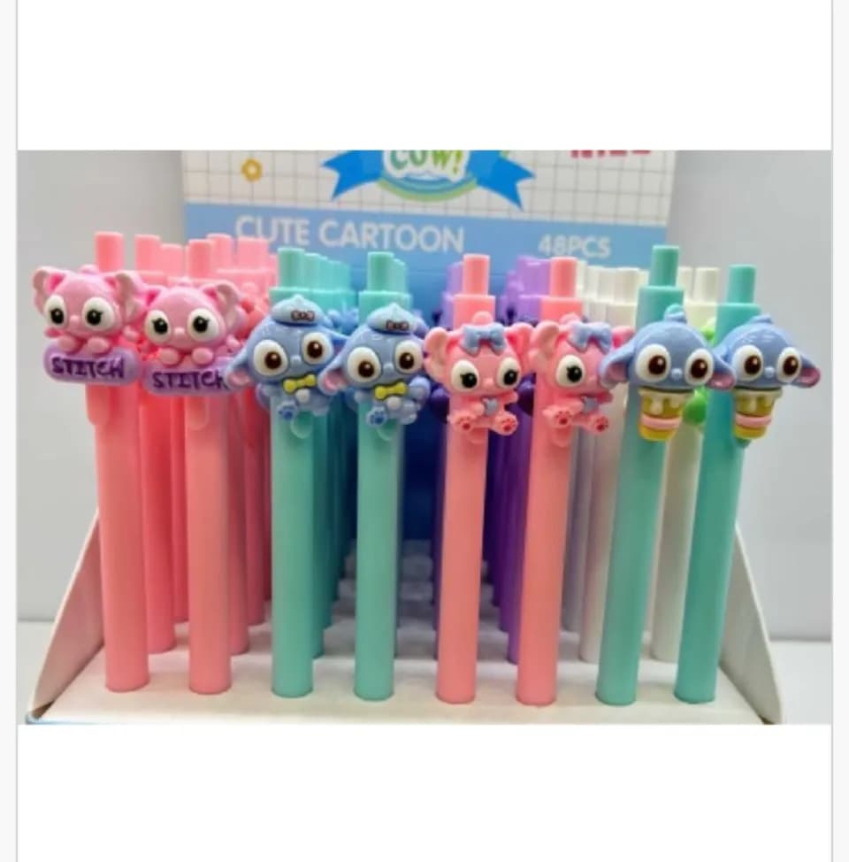 Długopis Cute Cartoon Stitch - zestaw 48 szt. mix kolorów