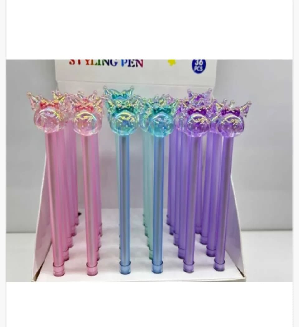 Długopis Styling Pen z figurką świnki i koroną, 36 szt.