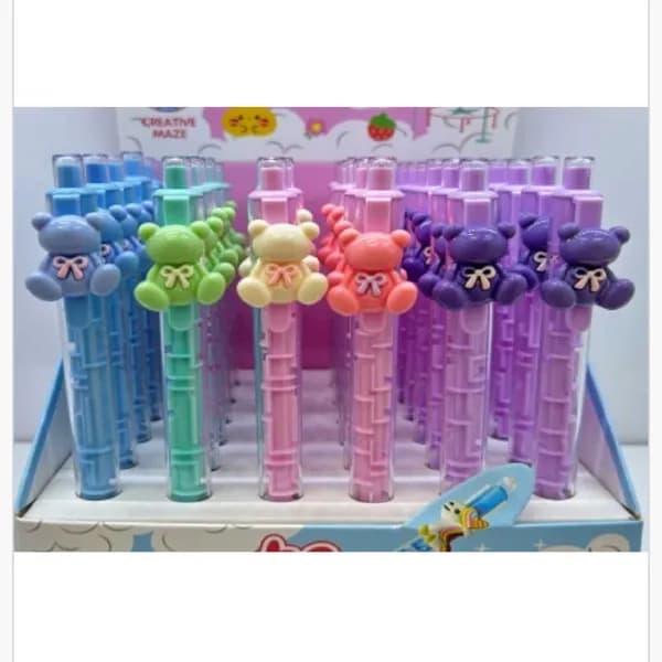 Długopis Creative Pen z labiryntem i figurką misia, 36 szt.