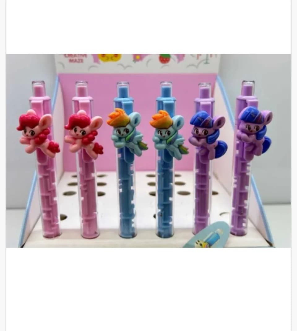 Długopis Creative Pen z labiryntem i kucykiem 3D, 36 szt.