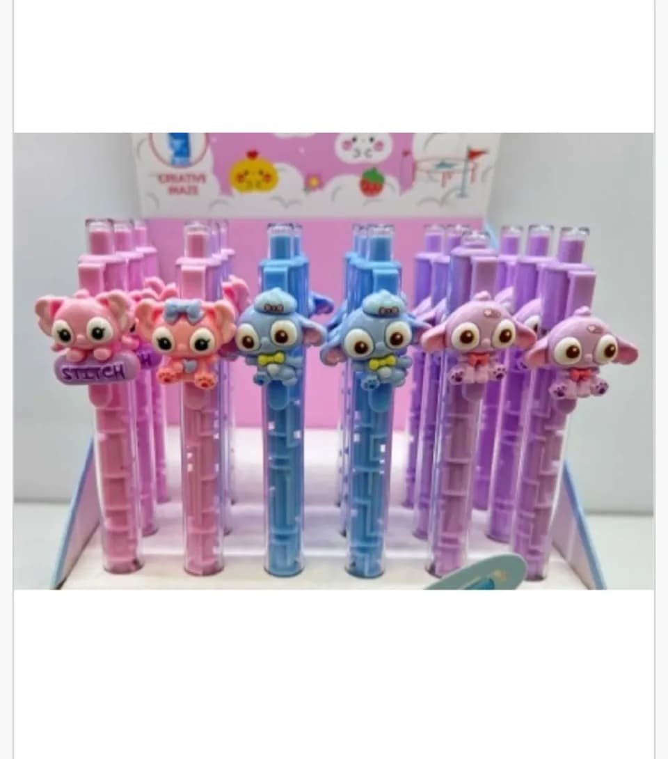 Długopis Creative Maze Stitch z labiryntem, mix kolorów 36 szt.