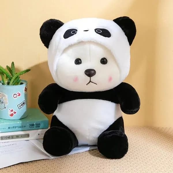 Maskotka Miś w Przebraniu Pandy Biało-Czarna