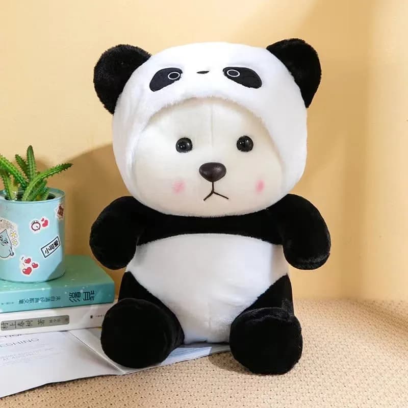 Maskotka Miś w Przebraniu Pandy Biało-Czarna