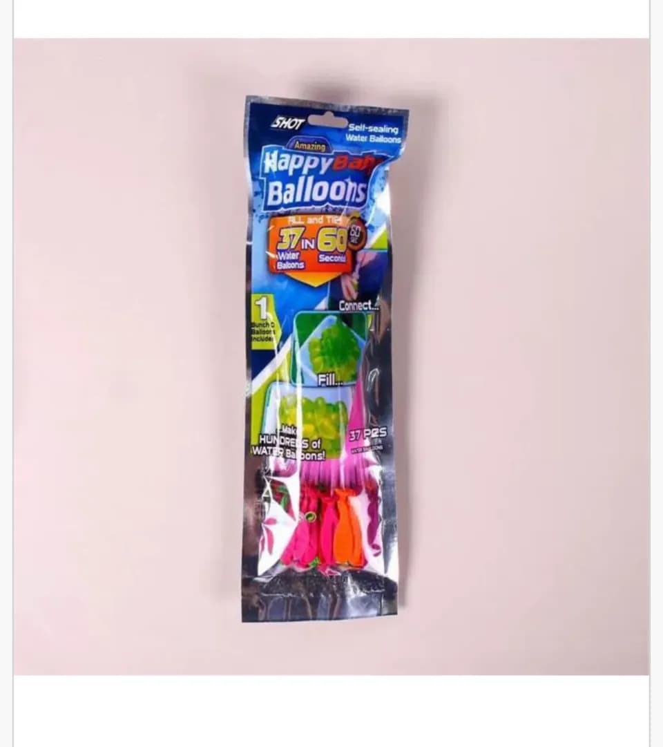 Zestaw Balony Wodne 37PCS Happy Baby - Szybkie Napełnianie