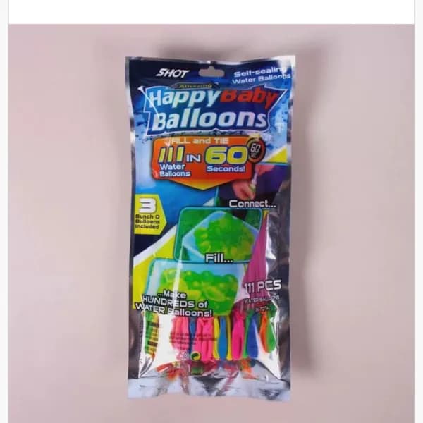 Zestaw Balony Wodne 111PCS Happy Baby Szybkie Napełnianie