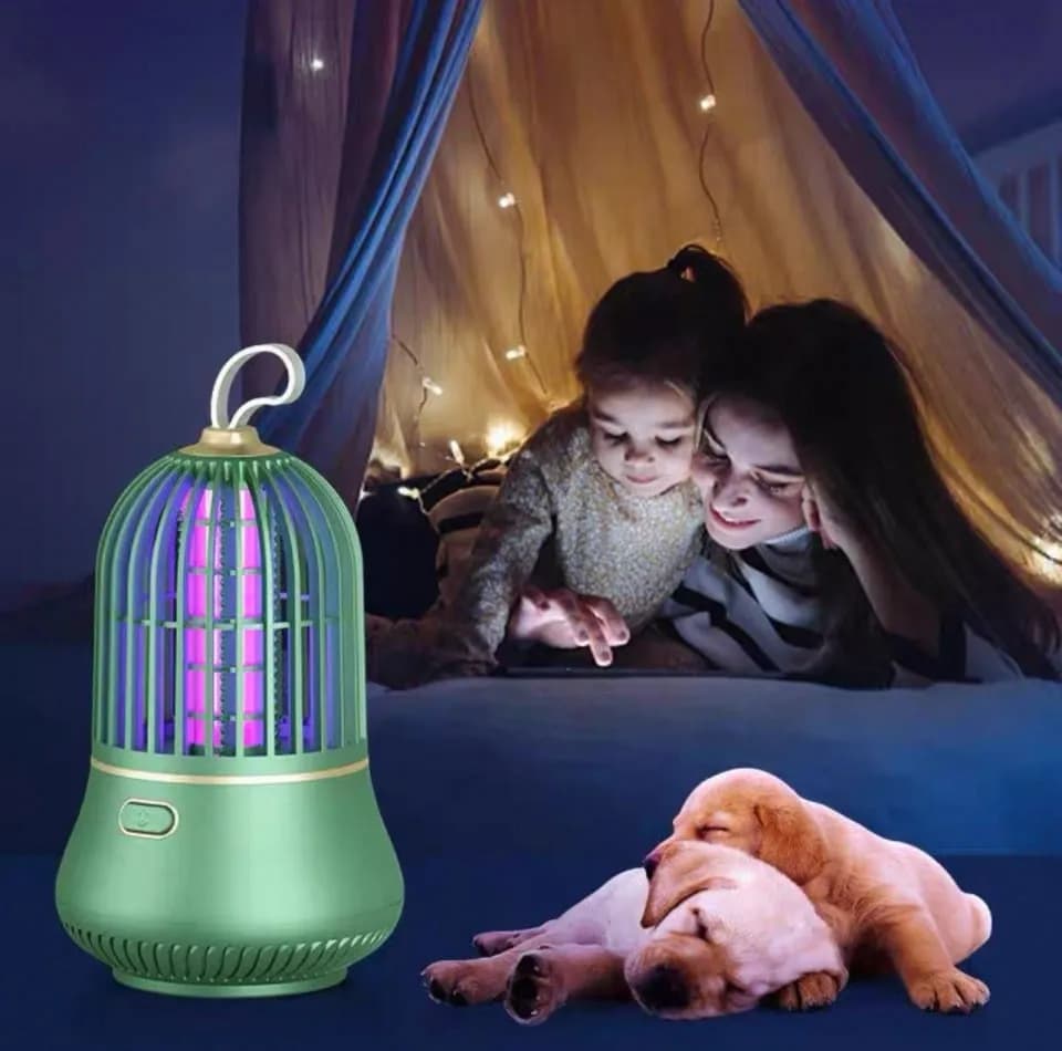 Lampa owadobójcza nocna USB akumulatorowa 360° przenośna