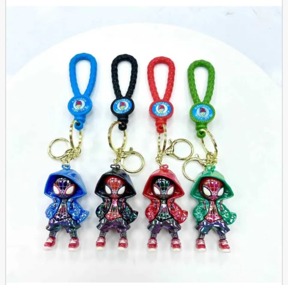 Brelok do Kluczy Spider Man w Bluzie, Mix Kolorów, 24 szt.