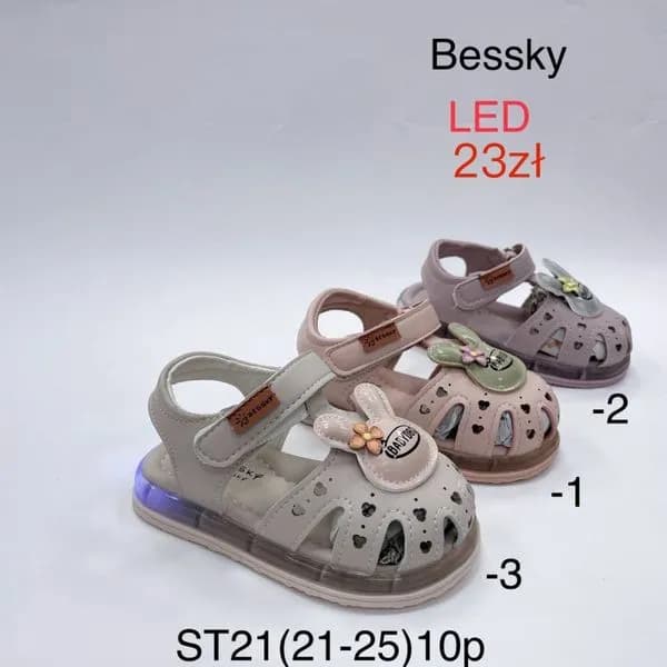 Brelok do Kluczy Sandałek LED Bessky ST21 Mix Kolorów