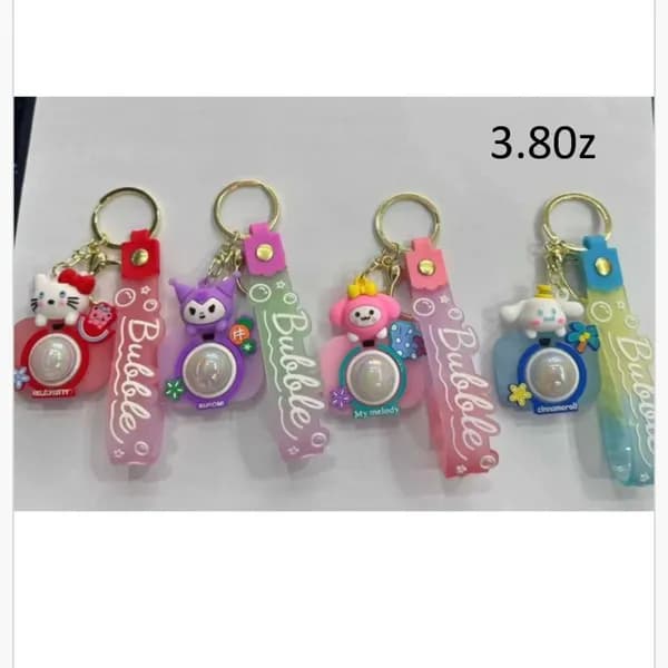 Brelok do Kluczy Postacie Sanrio Bubble Aparat Miks 24szt