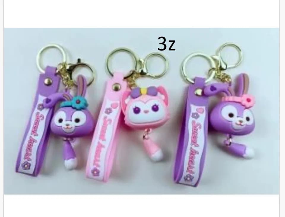 Brelok do Kluczy Gumowy Figurka Królik i Kot Mix 24 szt.