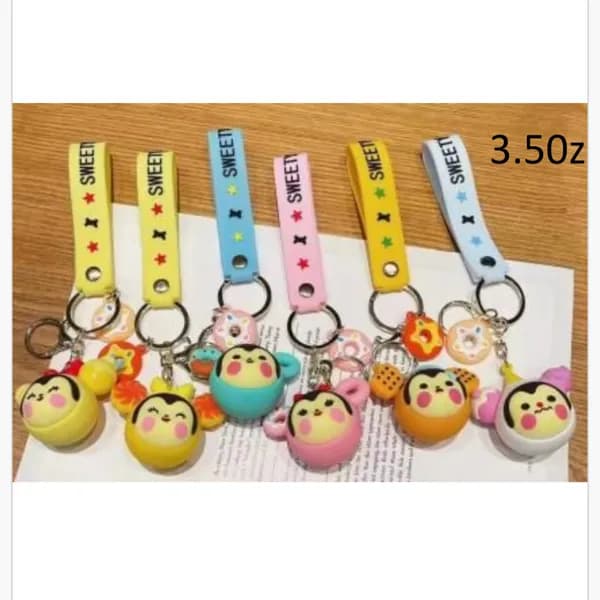 Brelok do Kluczy Silikonowy Sweety Postacie 24 szt.