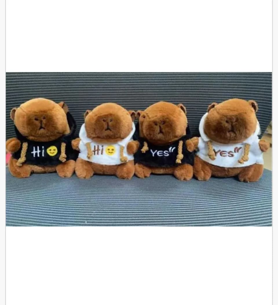 Brelok do Kluczy Kapibara w Bluzie Pluszowy Mix Wzorów