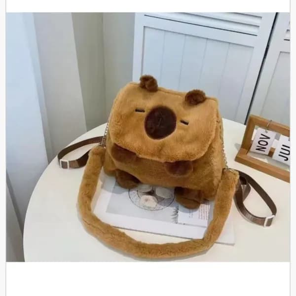 Torebka Kapibara Pluszowa na Ramię Miękka Maskotka