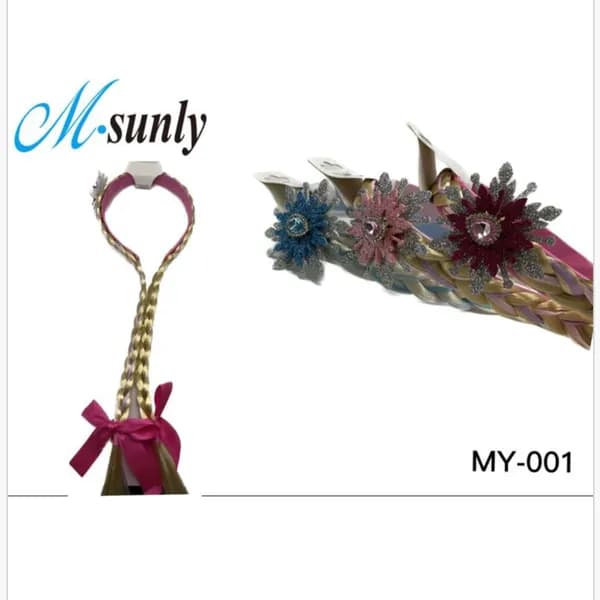 Opaska do włosów z warkoczem i śnieżynką M-sunly MY-001 24szt